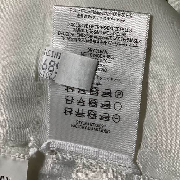 BCBGMAXAZRIA Off-White Paola Tassels Trim Blazer Long Size XXS - Picture 11 of 15